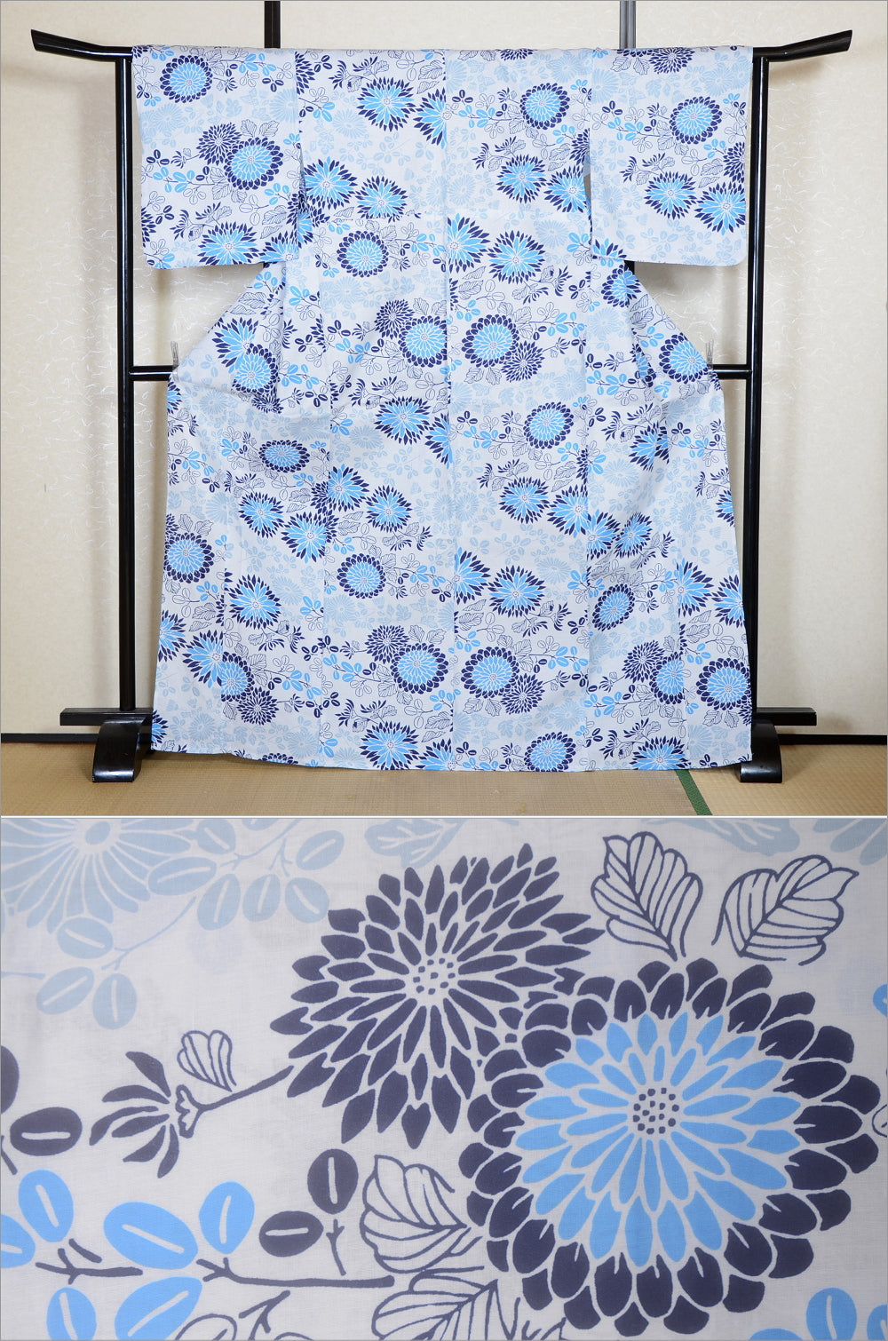 Japanese yukata kimono/ Plus size / P #447 /4L