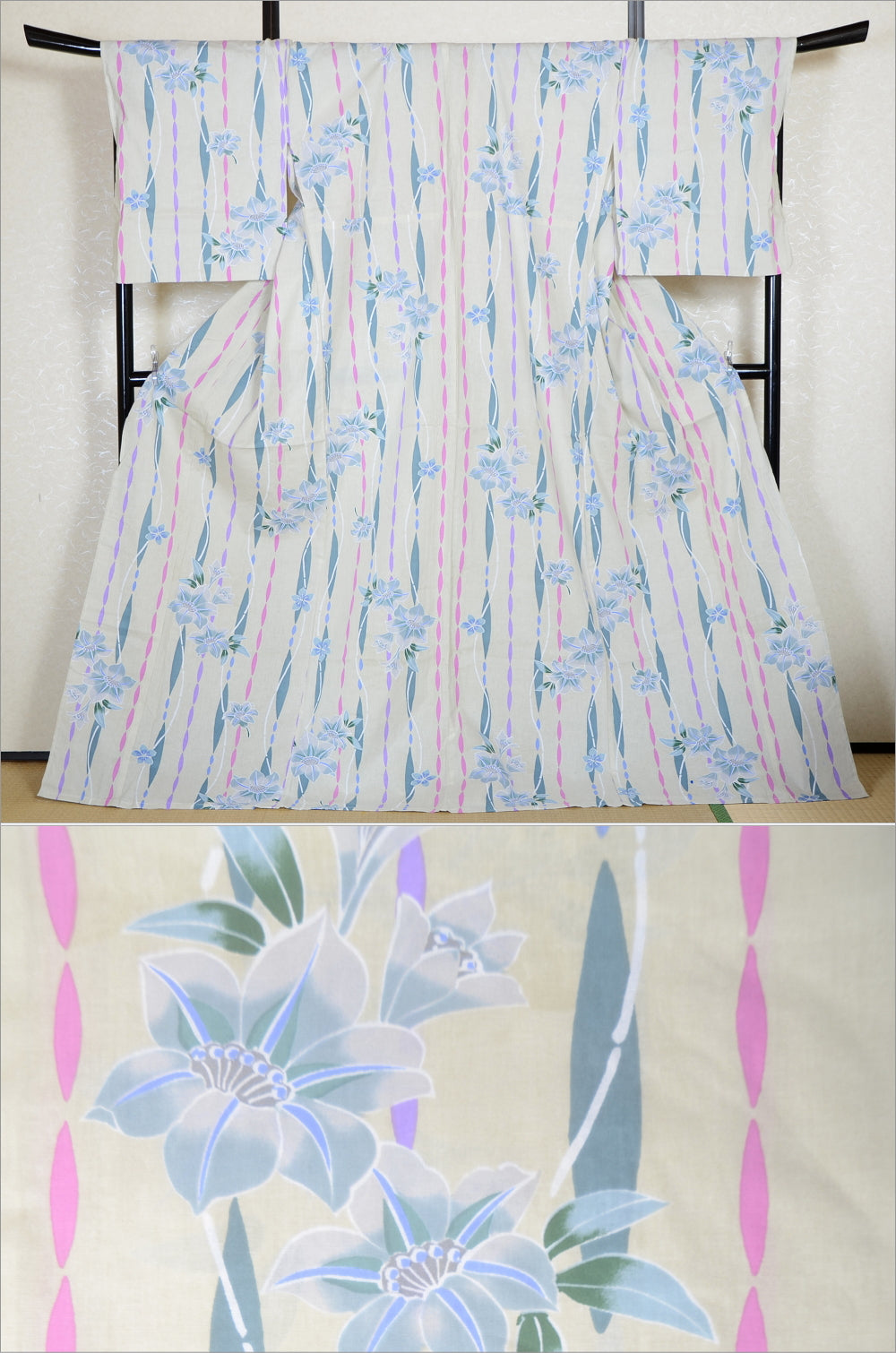 Japanese yukata kimono/ Plus size / P #353