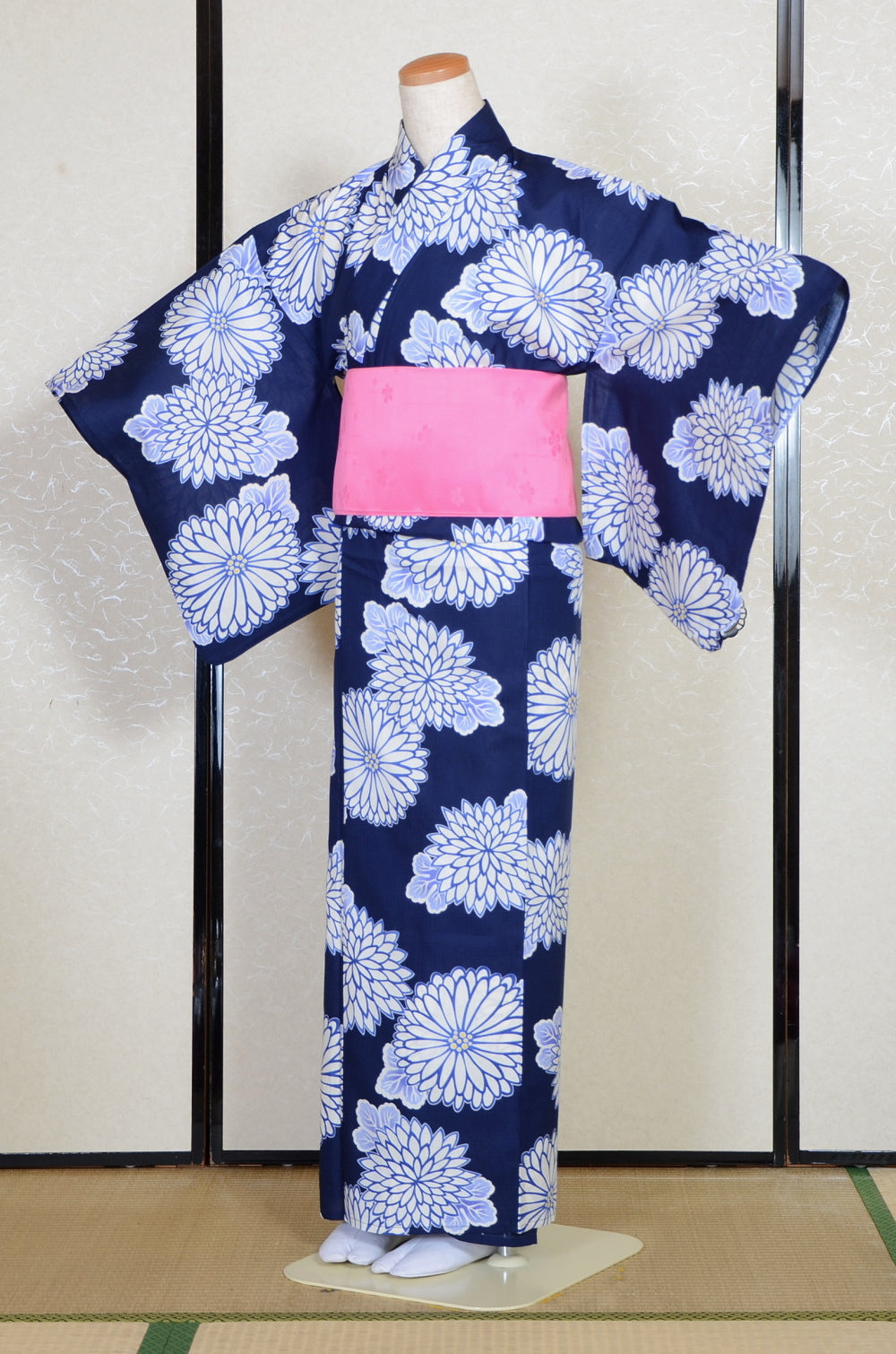 Japanese yukata kimono / D #202