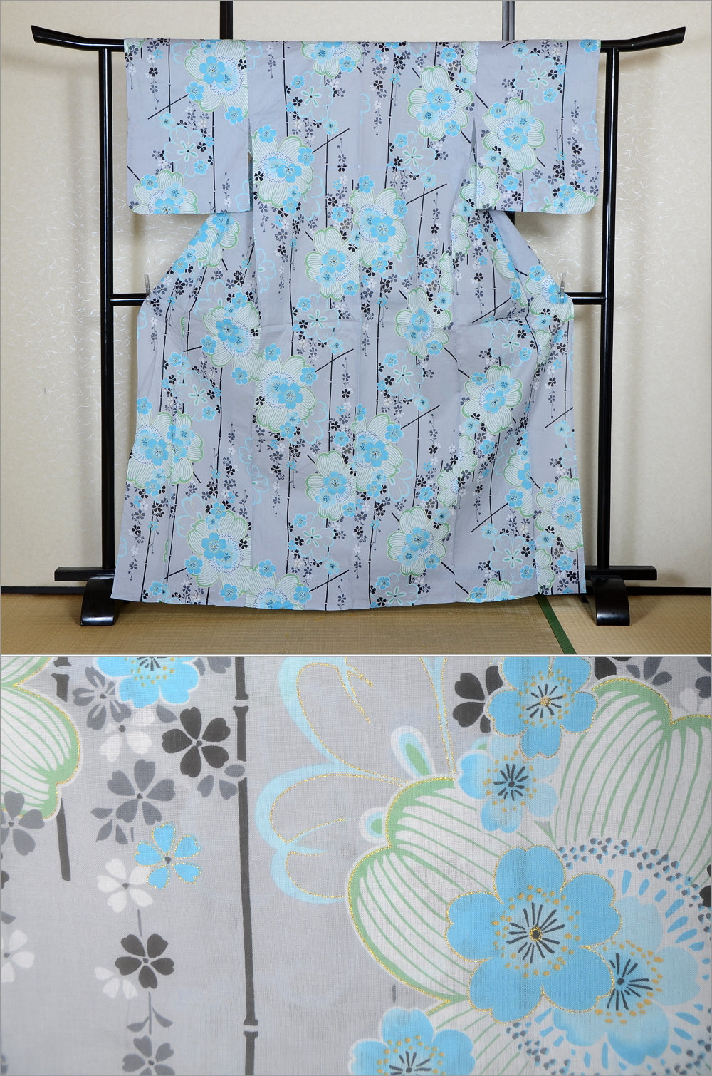 Japanese yukata kimono / H #549