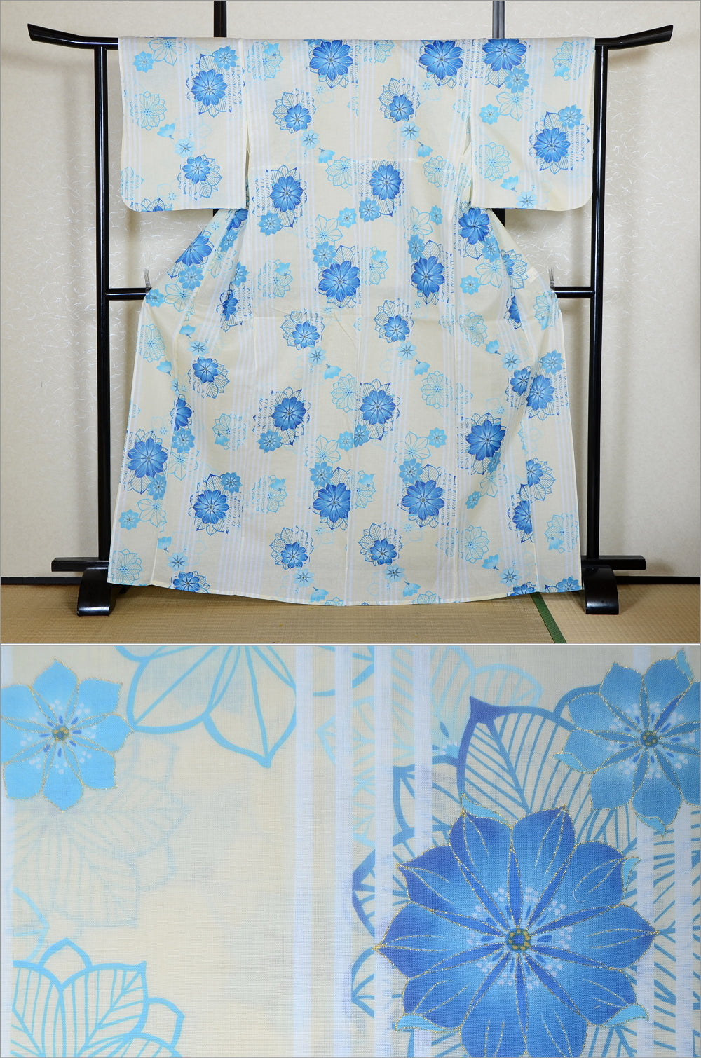 Japanese yukata kimono / H #542