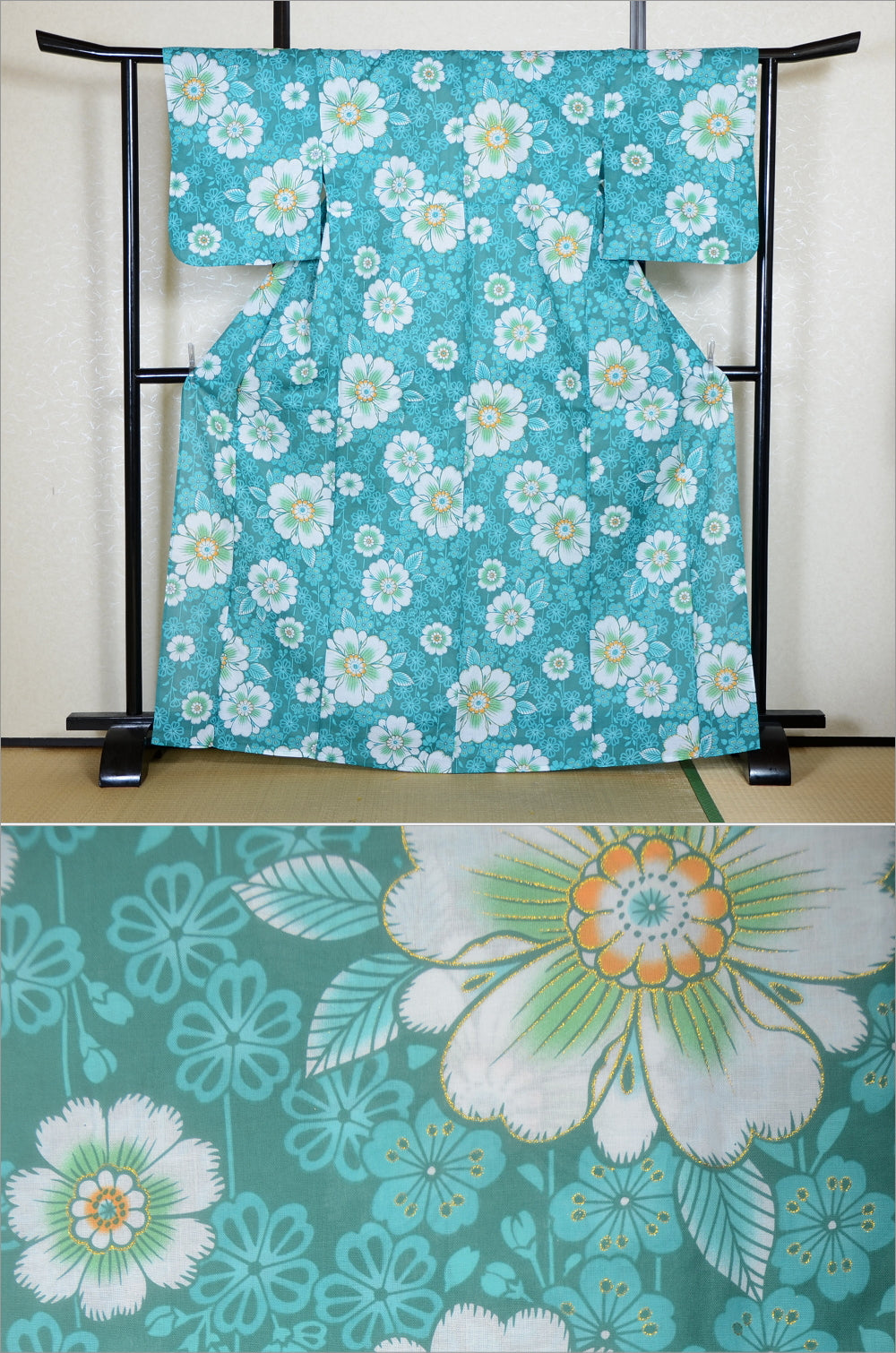 Japanese yukata kimono / H #538