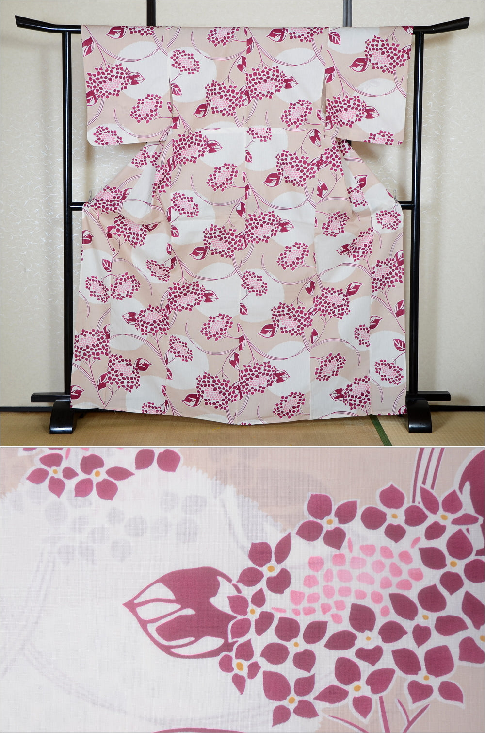 Japanese yukata kimono/ Plus size / P #436 /4L