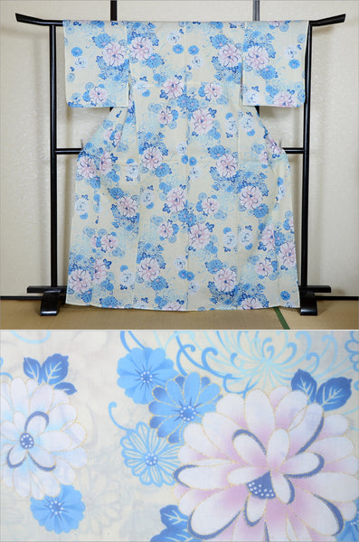 Japanese yukata kimono / H #555