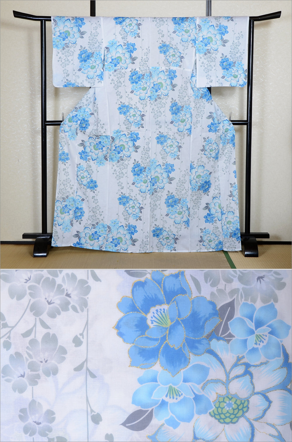 Japanese yukata kimono / H #552