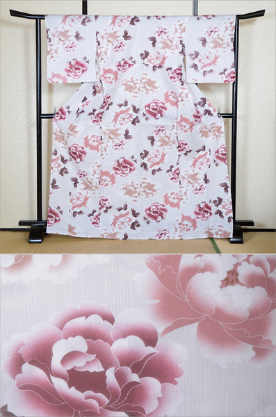 Japanese yukata kimono/ Plus size / P #454 /4L