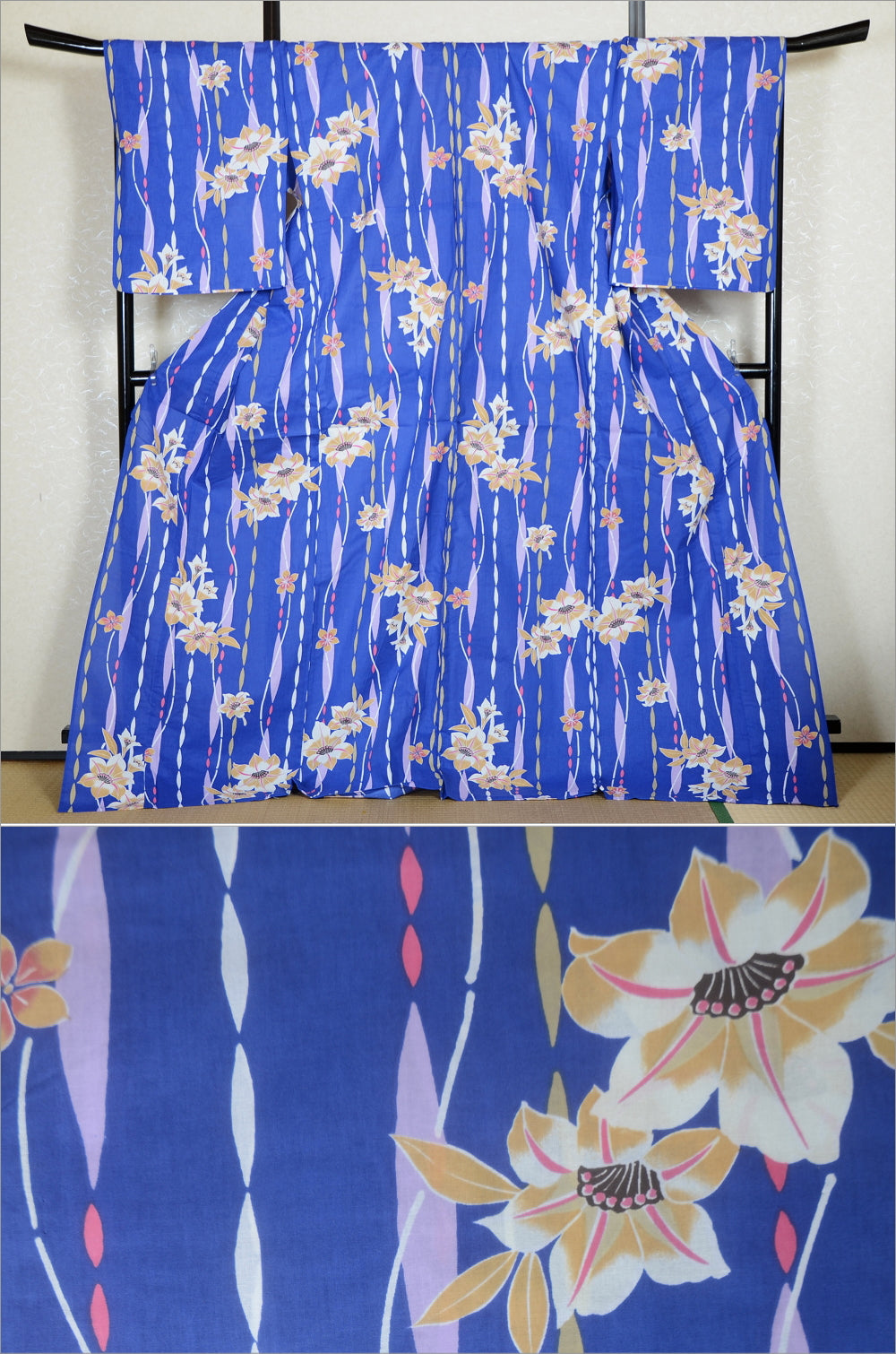 Japanese yukata kimono/ Plus size / P #354