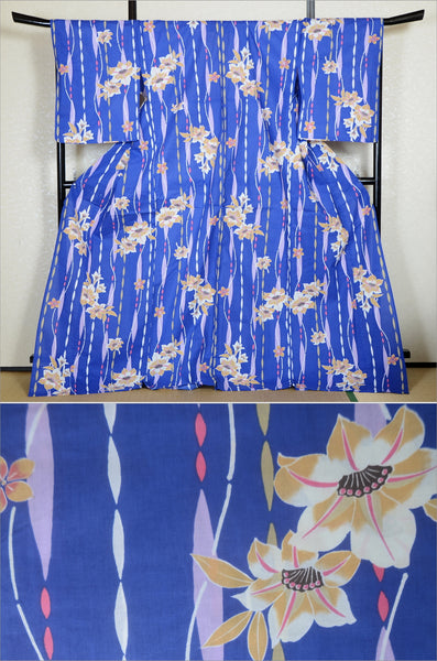 Japanese yukata kimono/ Plus size / P #354