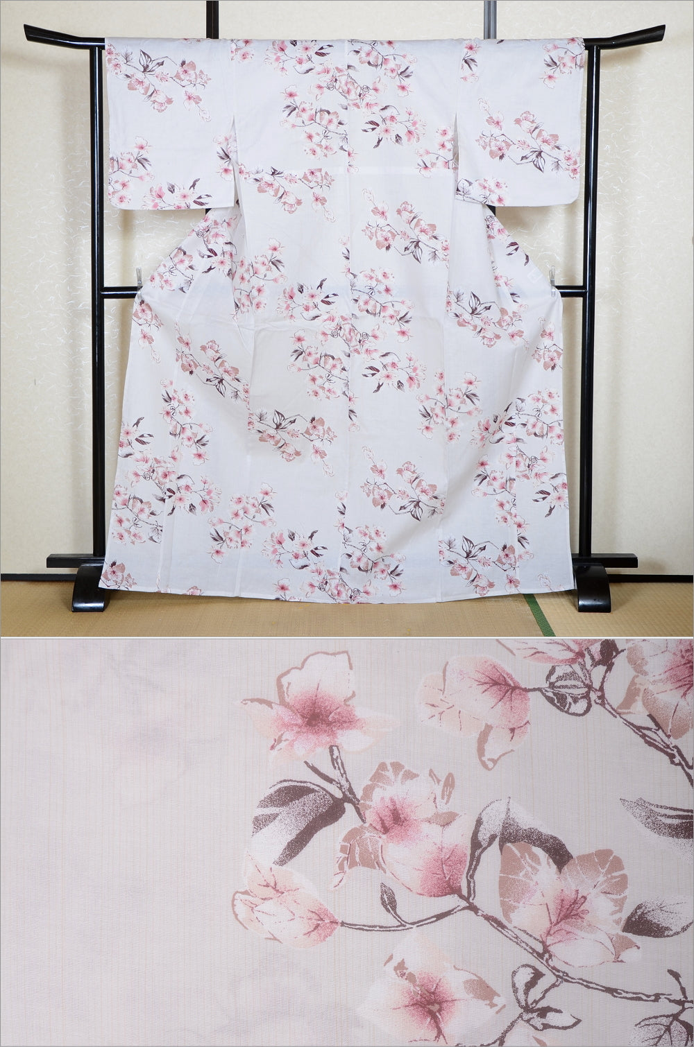 Japanese yukata kimono / H #561