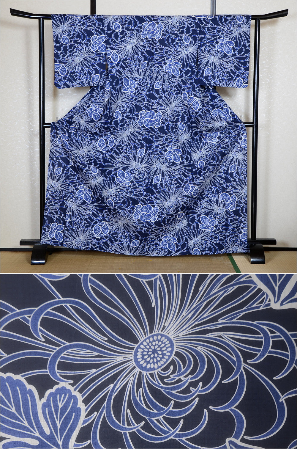 Japanese yukata kimono/ Plus size / P #442 /4L