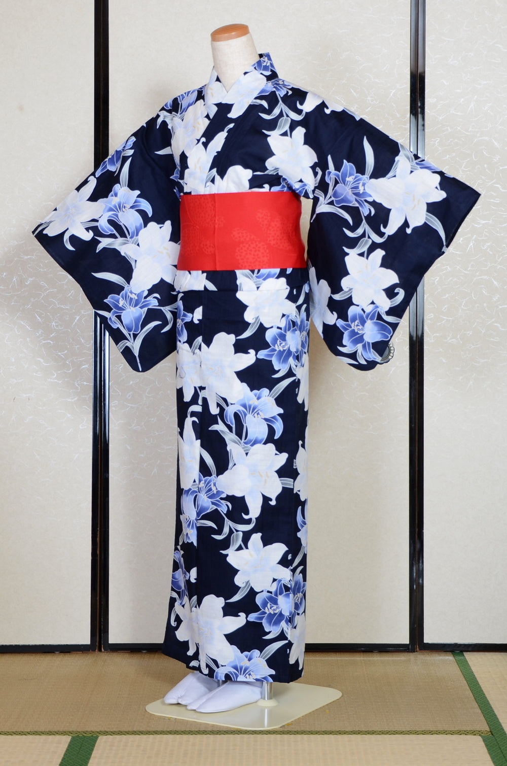 Japanese yukata kimono / D #196