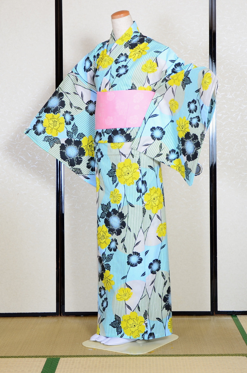 Japanese yukata kimono/ Plus size / P #375