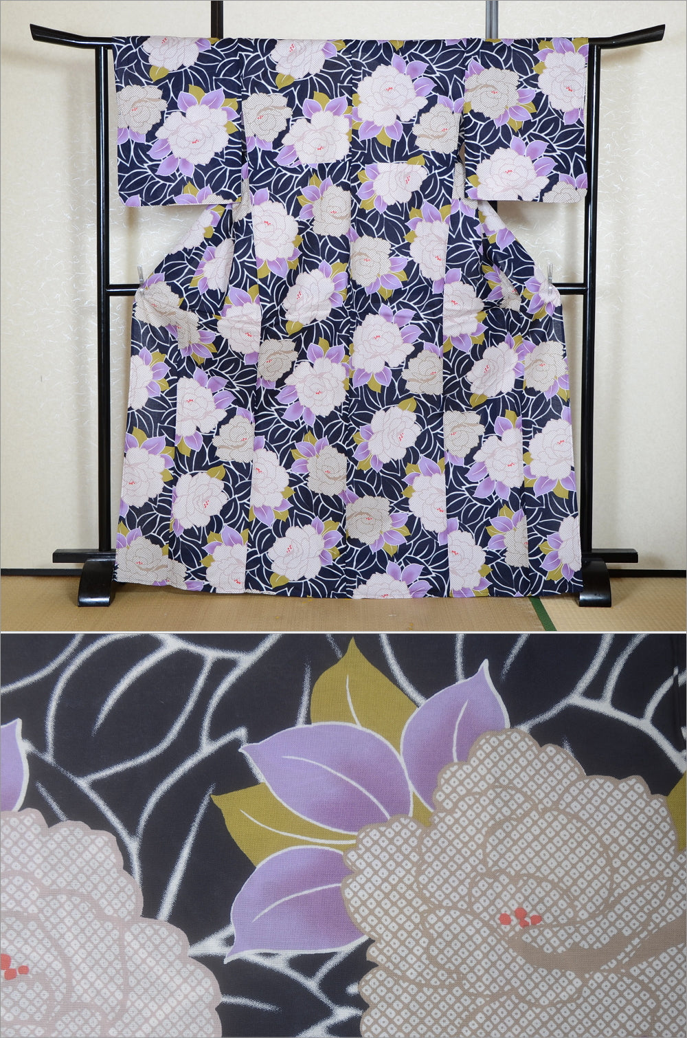 Japanese yukata kimono / H #565