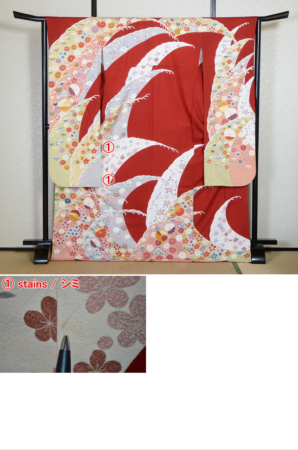 Long-sleeved kimono 6 items set / Furisode / FK#2-292