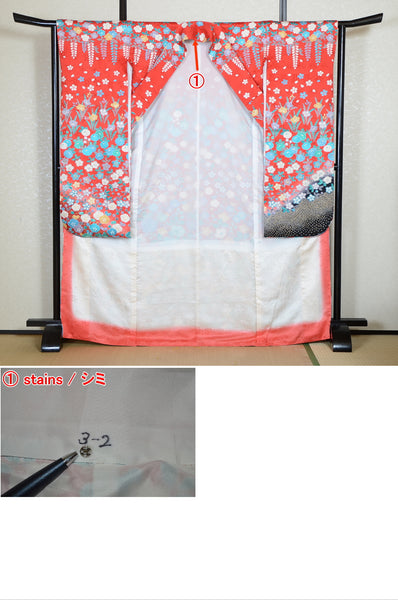 Long-sleeved kimono 6 items set / Furisode / FK#2-205