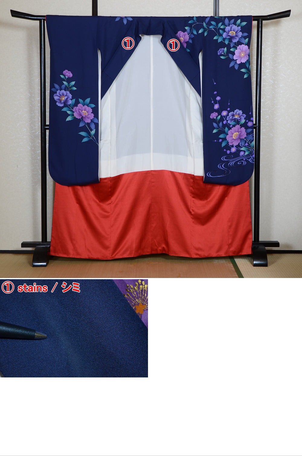 Long-sleeved kimono 6 items set / Furisode / FK#2-255