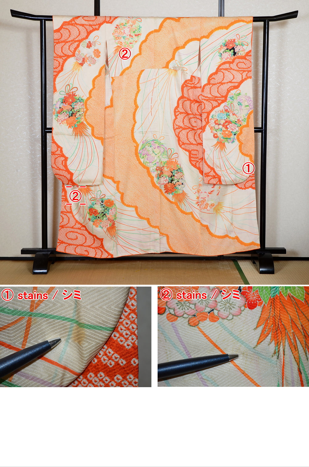 Long-sleeved kimono / Furisode / FK#2-090