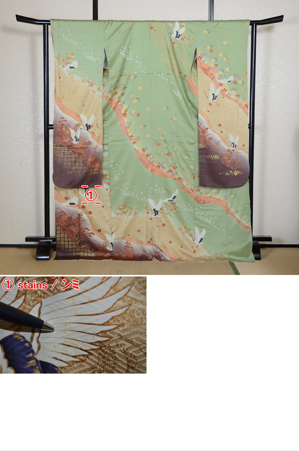 Long-sleeved kimono 6 items set / Furisode / FK#2-341