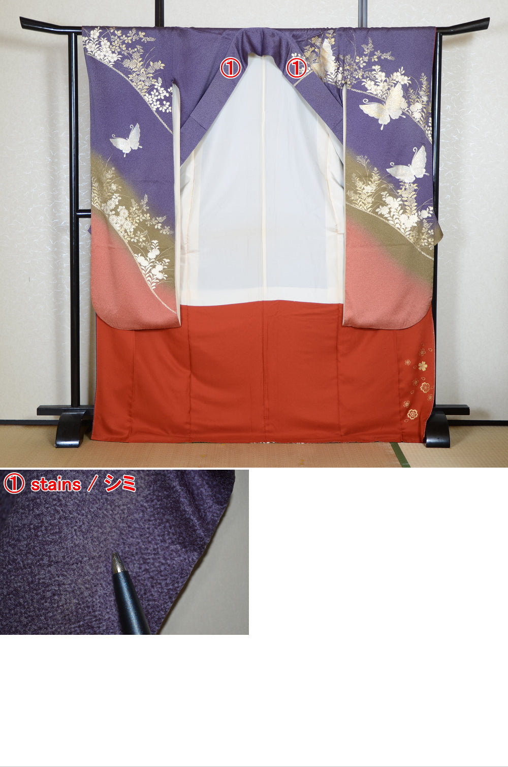 Long-sleeved kimono 6 items set / Furisode / FK#2-285