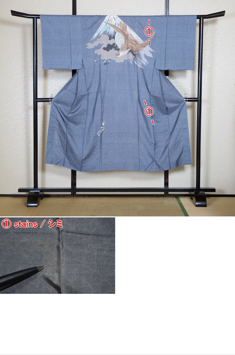 Men Undergarment / MU #1-069 Mt. Fuji & Hawk Design