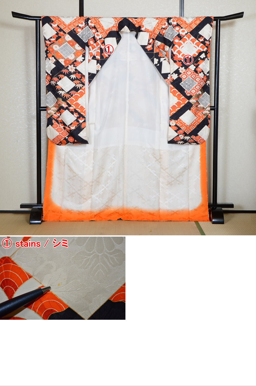 Long-sleeved kimono 6 items set / Furisode / FK#2-342