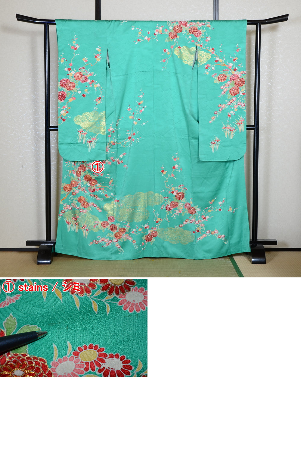 Long-sleeved kimono 6 items set / Furisode / FK#2-350