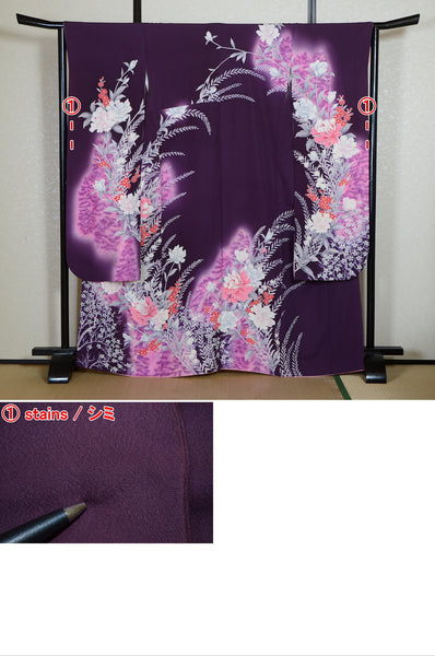 Long-sleeved kimono 6 items set / Furisode / FK#2-244