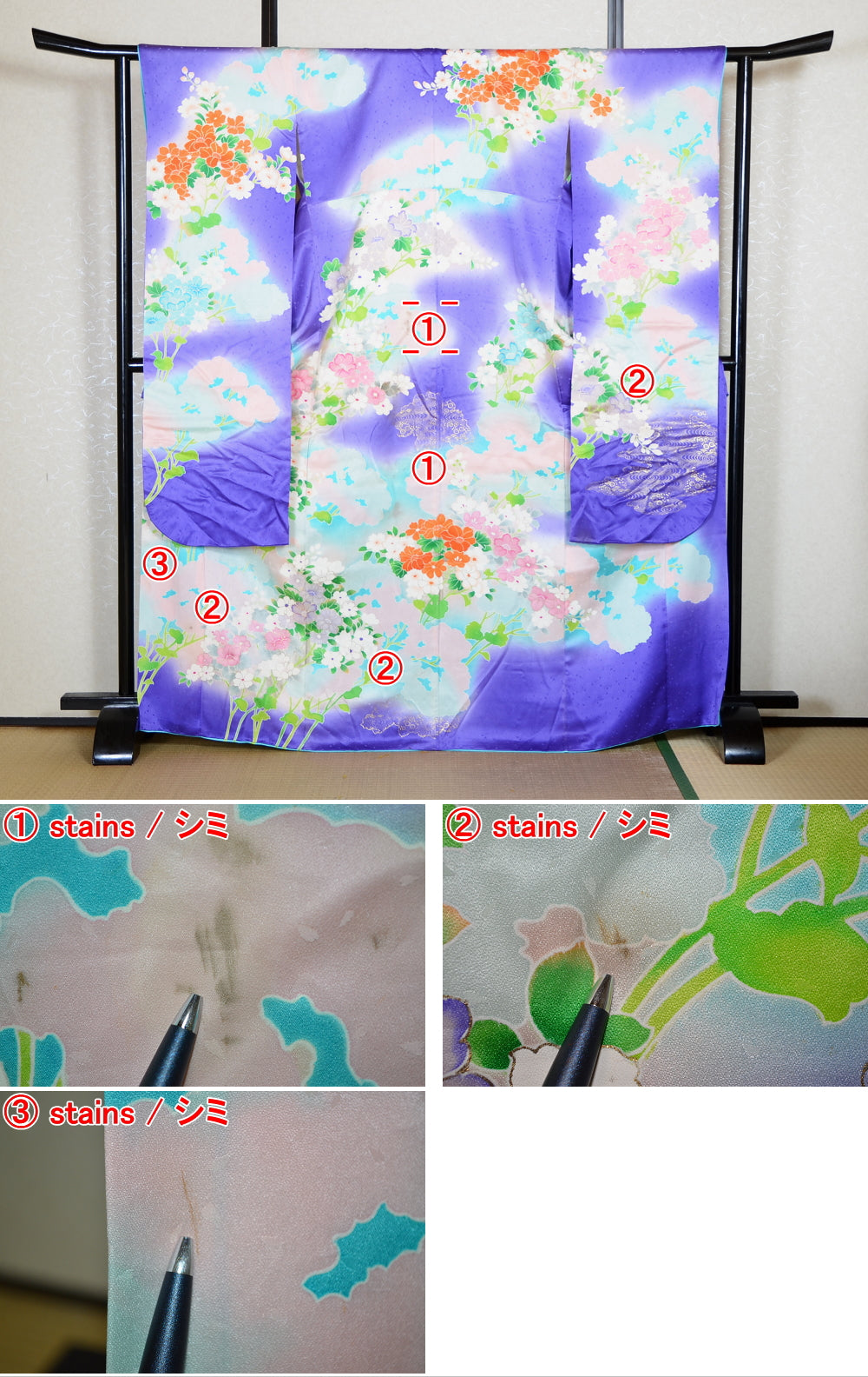 Long-sleeved kimono / Furisode / FK#2-139