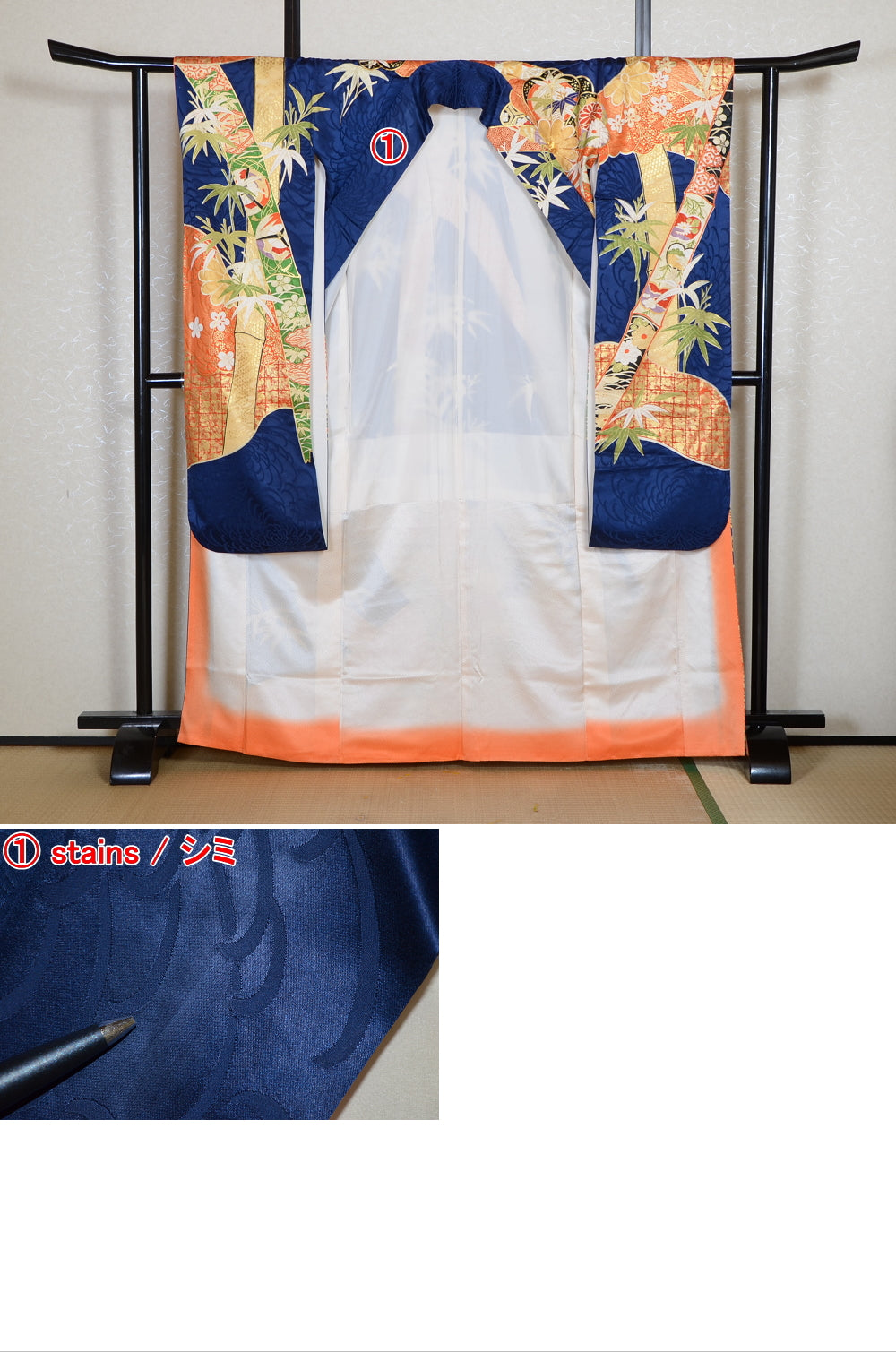 Long-sleeved kimono 6 items set / Furisode / FK#2-356