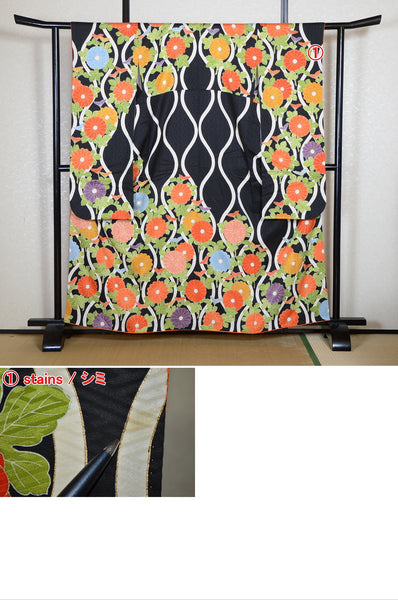 Long-sleeved kimono 6 items set / Furisode / FK#2-102