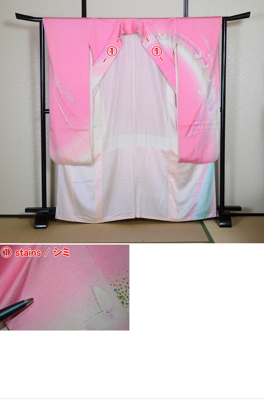 Long-sleeved kimono 6 items set / Furisode / FK#1-952