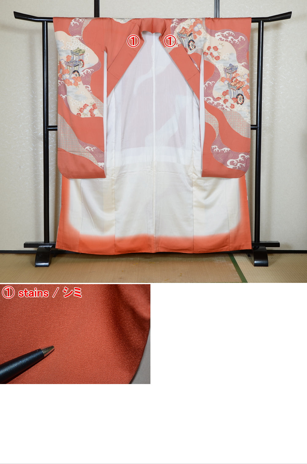 Long-sleeved kimono 6 items set / Furisode / FK#2-317