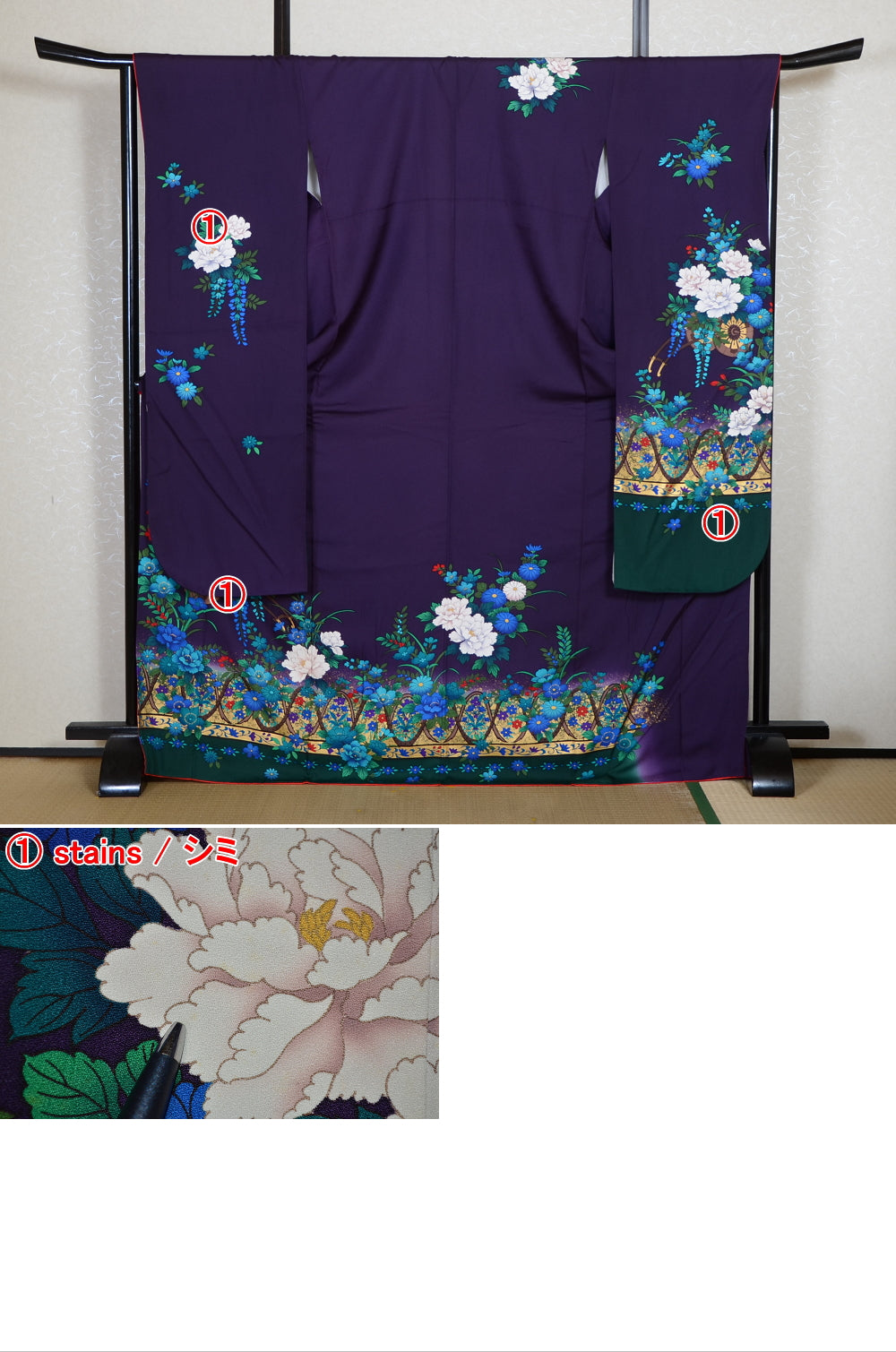 Long-sleeved kimono 6 items set / Furisode / FK#2-279