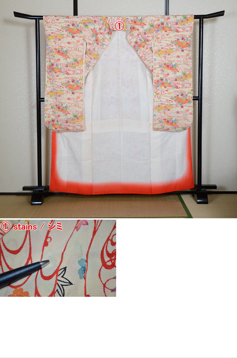 Long-sleeved kimono 6 items set / Furisode / FK#1-949