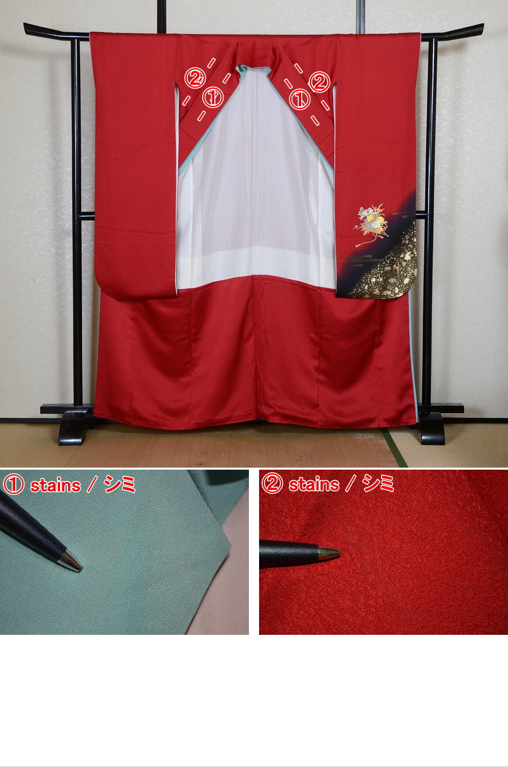 Long-sleeved kimono 6 items set / Furisode / FK#2-333
