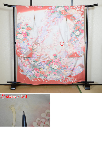 Long-sleeved kimono 6 items set / Furisode / FK#2-297