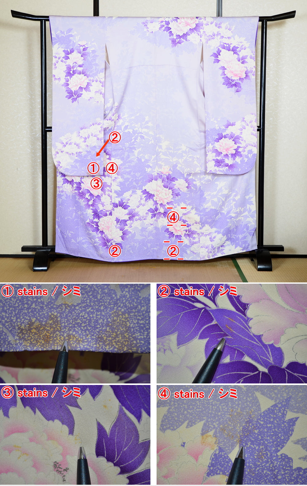Long-sleeved kimono / Furisode / FK#2-273