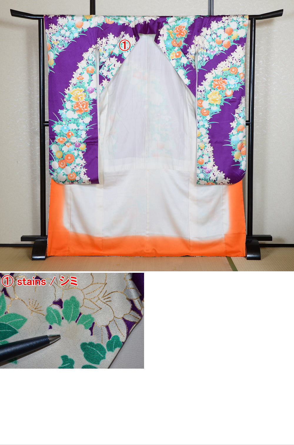 Long-sleeved kimono 6 items set / Furisode / FK#2-259