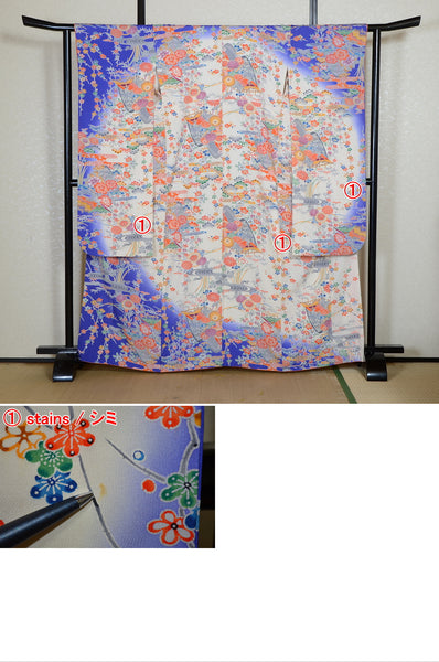 Long-sleeved kimono 6 items set / Furisode / FK#2-325