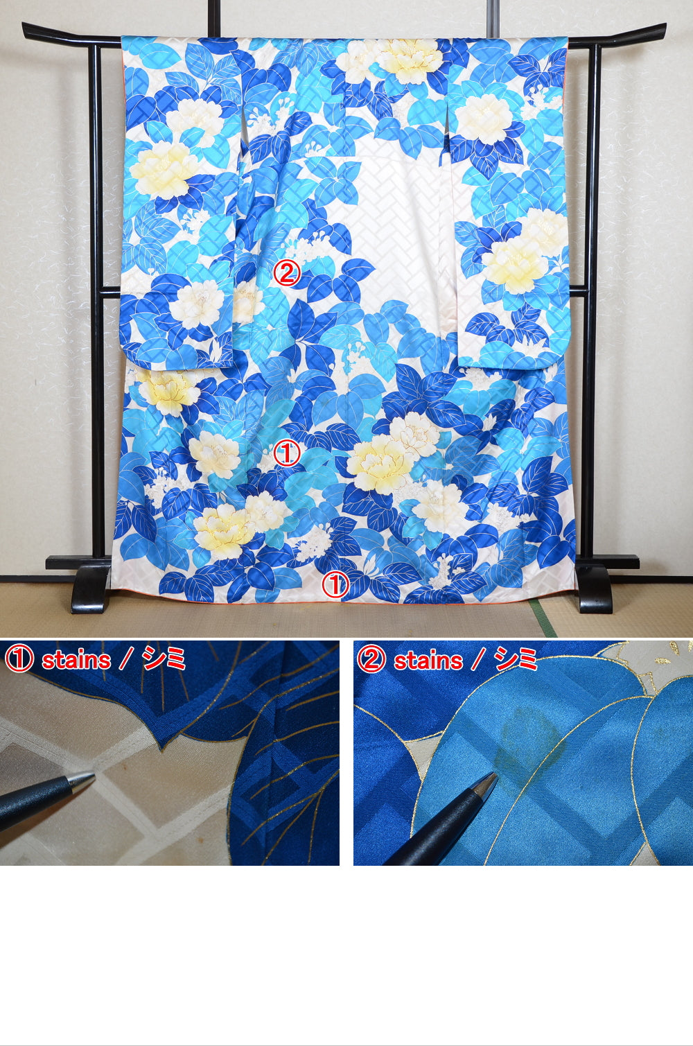 Long-sleeved kimono 6 items set / Furisode / FK#2-209