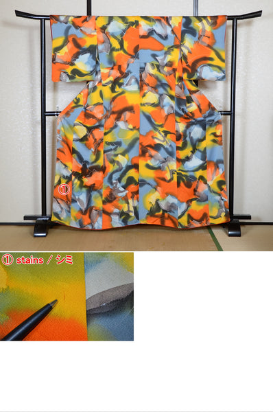 Japanese kimono 4 items set / SK #1-883