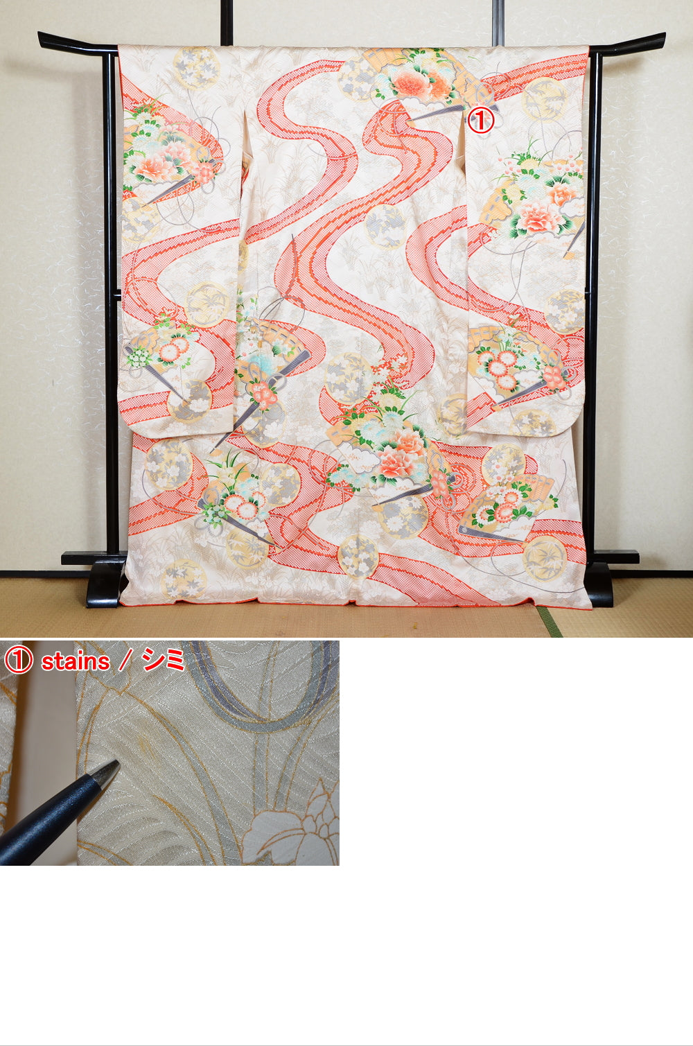 Long-sleeved kimono 6 items set / Furisode / FK#2-337