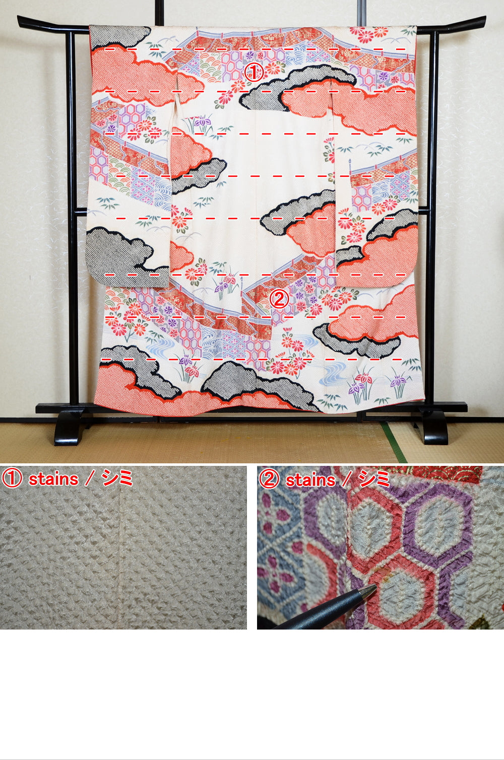 Long-sleeved kimono / Furisode / FK#2-047