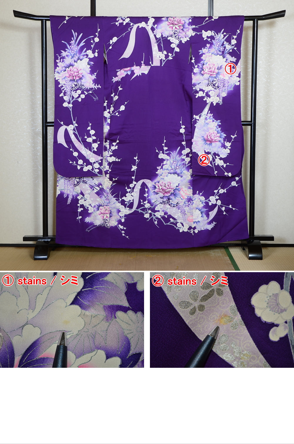 Long-sleeved kimono 6 items set / Furisode / FK#2-296