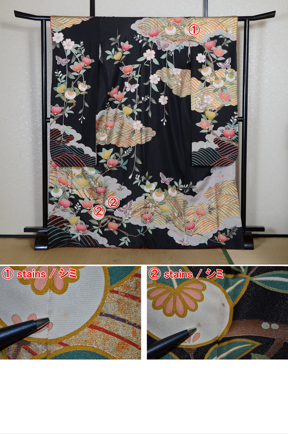 Long-sleeved kimono 6 items set / Furisode / FK#2-321