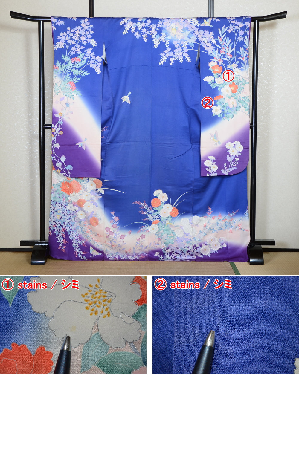 Long-sleeved kimono 6 items set / Furisode / FK#2-299