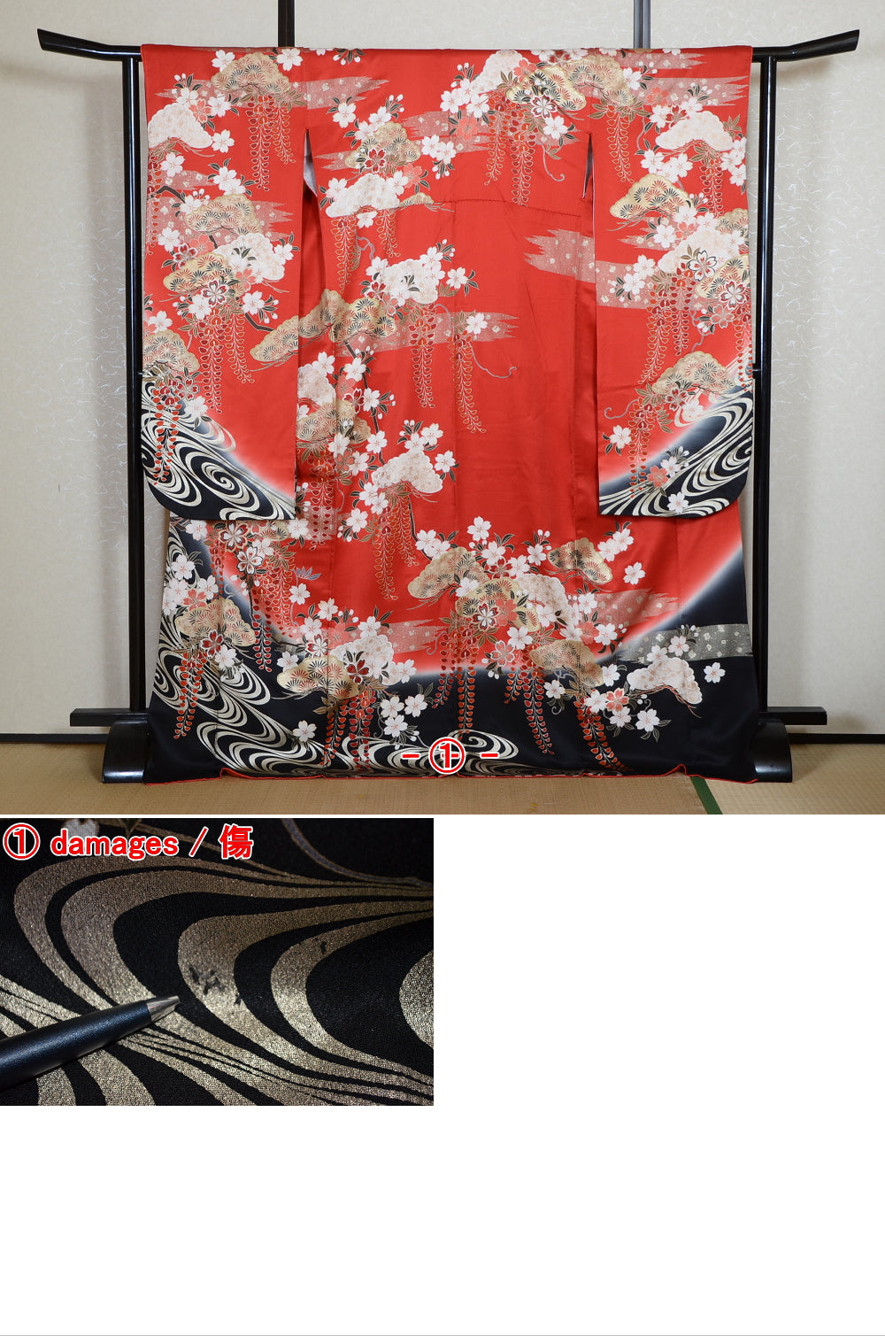 Long-sleeved kimono 6 items set / Furisode / FK#2-257