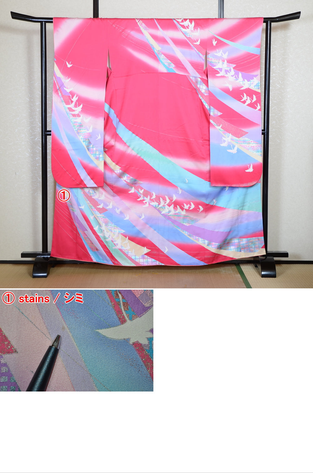 Long-sleeved kimono 6 items set / Furisode / FK#2-301