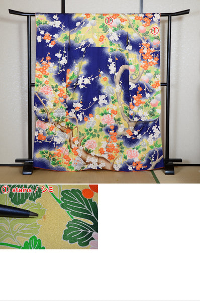 Long-sleeved kimono 6 items set / Furisode / FK#2-332