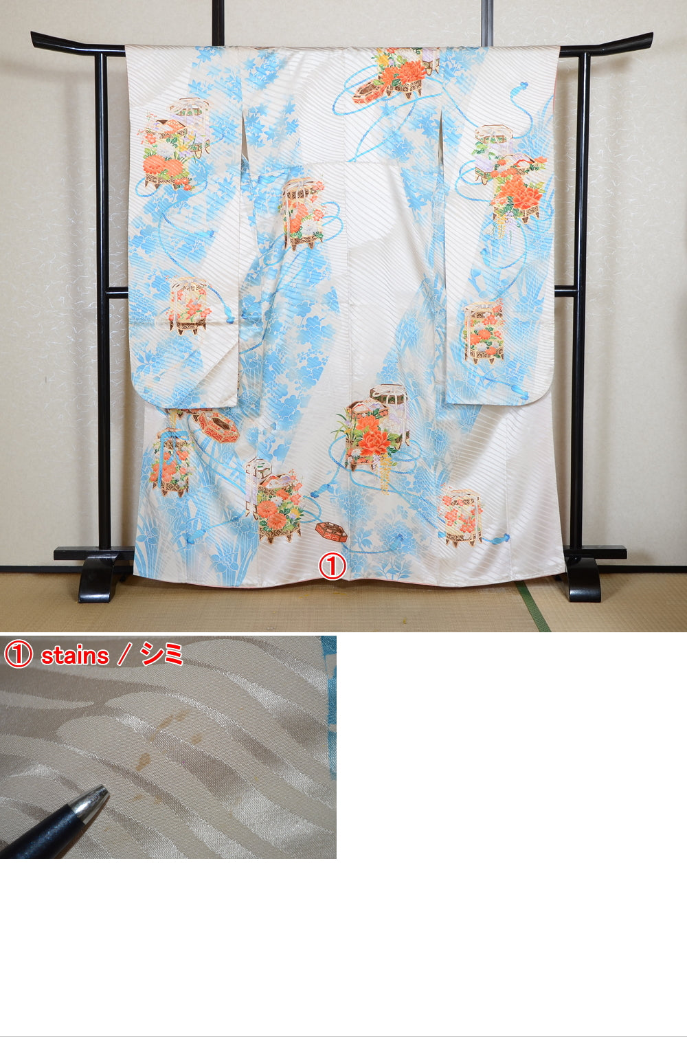 Long-sleeved kimono 6 items set / Furisode / FK#2-343